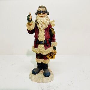 Boyds Bears & Friends Pilot Santa Claus Figurine Aviator Wright Brothers